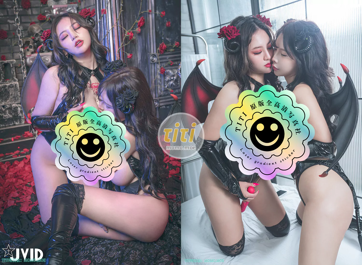 JVID –&nbsp;艾妃×安吉-巨乳双子魅魔