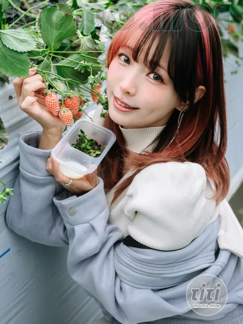 ElyEE子 – NO.187 Strawberry Picking Date [34P+2V-129MB]-丽丝屋