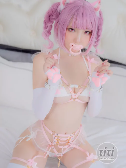 Fantasy Factory 小丁 – pink cat [43P-190MB]-丽丝屋