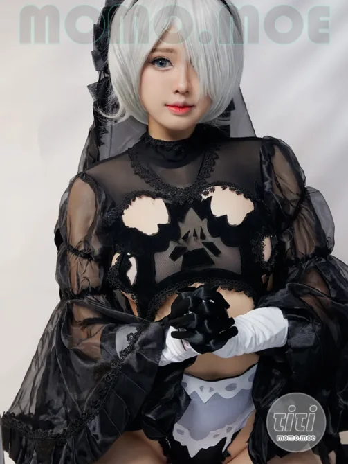 Higashi – NO.001 2B Black Wedding [15P-133M]-丽丝屋