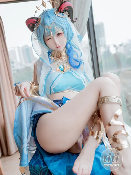 Kuuko W – NO.132 FreeSet Ganyu Nilou 2022.09 甘雨 妮露服 [9P-103M]-丽丝屋