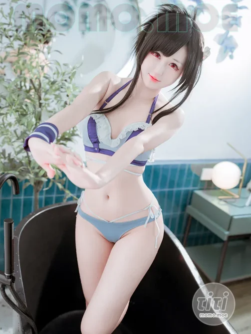 Kuuko W – NO.203 Tifa Swimsuit [33P-172MB]-丽丝屋