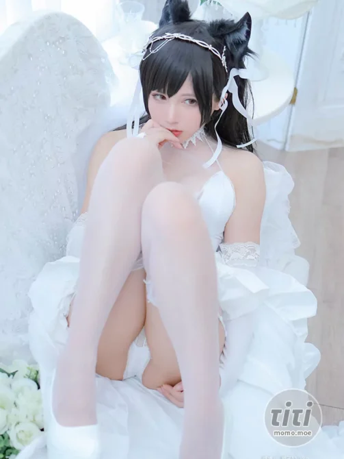 Nyako喵子 – NO.40 爱宕婚纱 [62P-191MB]-丽丝屋