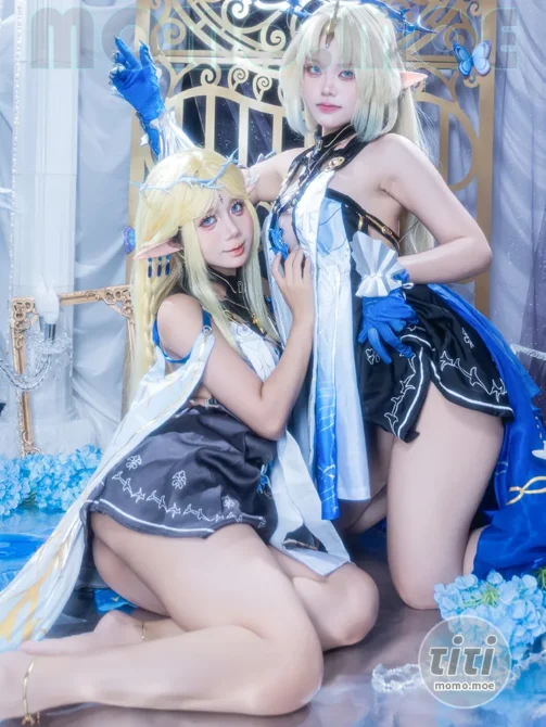 PoppaChan – NO.055 鸣潮卡提西亚芙露德莉斯双人 [31P+13V-619MB]-丽丝屋