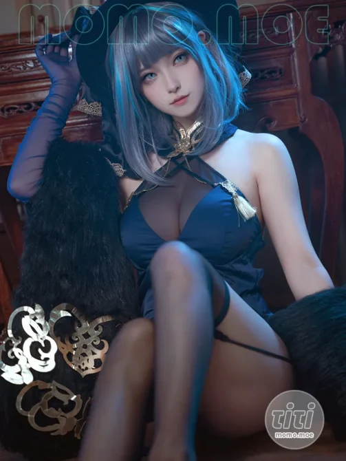 Seya-狮砸 – NO.035 碧蓝航线 柴郡 旗袍 [12P-140M]-丽丝屋