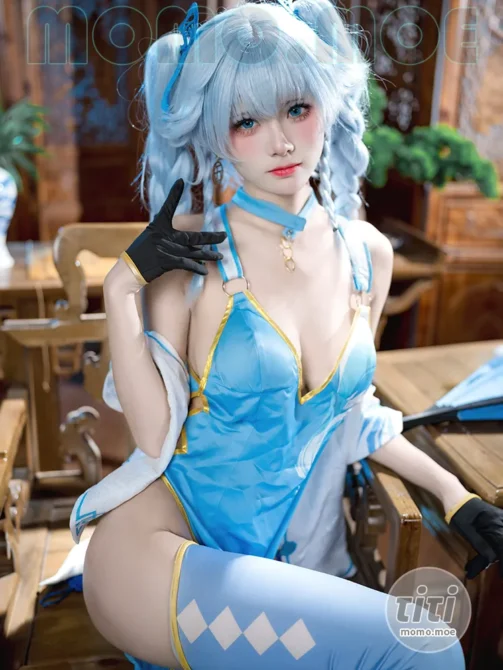 九柒喵 – NO.014 翠雀媚 [34P-763MB]-丽丝屋