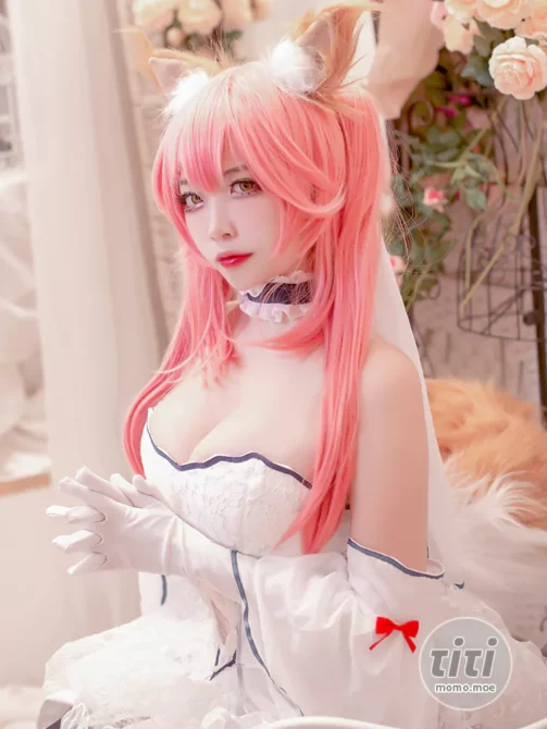 二佐Nisa – NO.131 Fate玉藻前婚纱 [9P-128MB]-丽丝屋