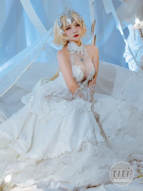 二佐Nisa – NO.132 Fate贞德花嫁 [12P-200MB]-丽丝屋