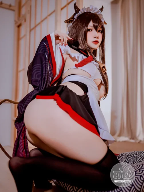 二佐Nisa – NO.144 碧蓝樫野女仆 [33P-425M]-丽丝屋