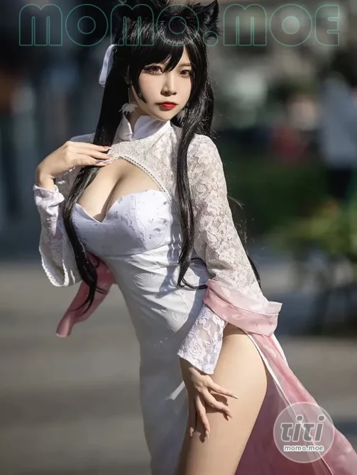 二佐Nisa – NO.195 碧蓝航线 爱宕旗袍 [18P-80M]-丽丝屋