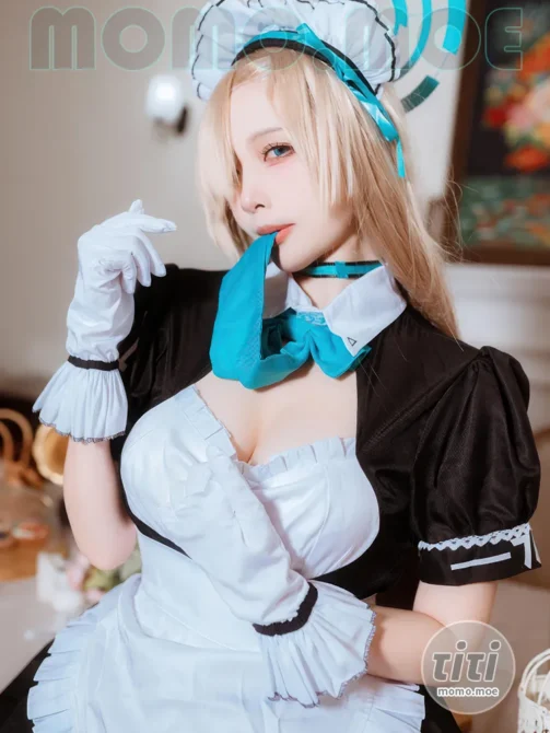 二佐Nisa – NO.201 蔚蓝档案 一之濑明日奈女仆 [30P-260M]-丽丝屋