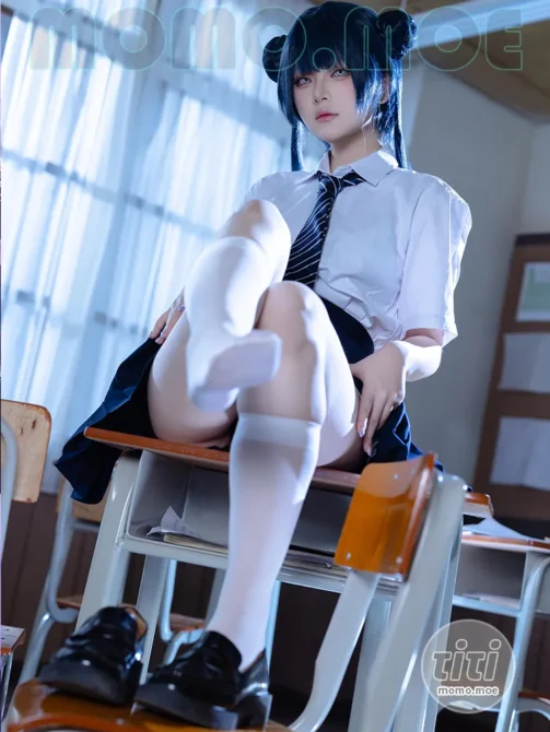 屿鱼 – NO.061 蔚蓝档案 妃咲JK [61P-798M]-丽丝屋