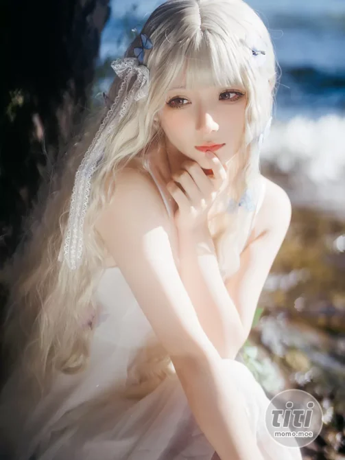 是三不是世w – NO.21 湖边白裙 [15P-202M]-丽丝屋