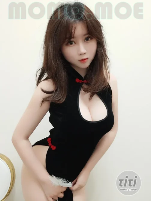 是依酱呀（是依酱吖） – NO.079 黑色旗袍 [25P-50M]-丽丝屋