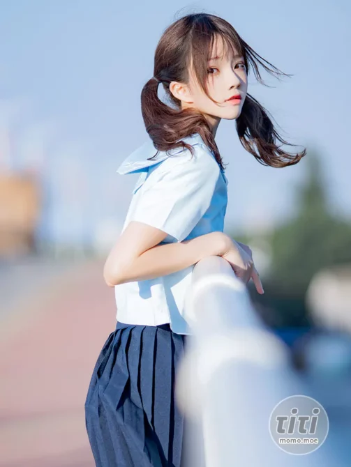 桜桃喵 – NO.123 蔚蓝 [33P-608MB]-丽丝屋