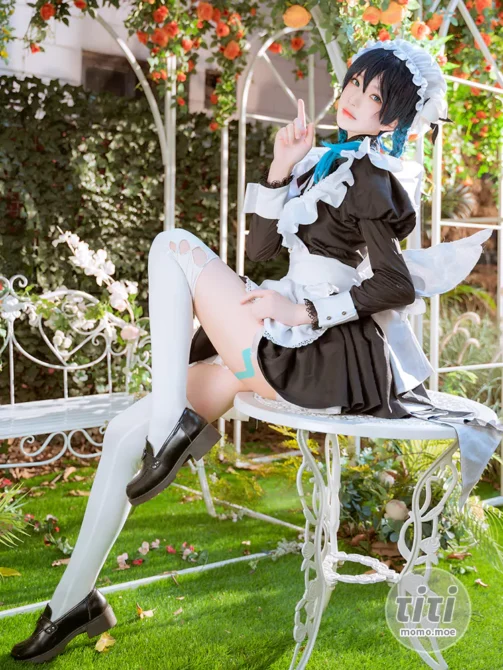 桜桃喵 – NO.140 温迪女仆&花絮 [26P1V-514M]-丽丝屋