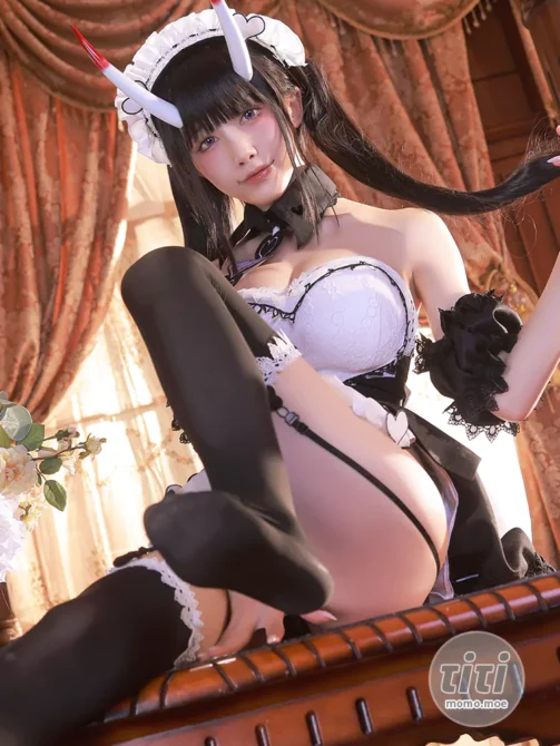 新作 水淼Aqua – NO.123 AzurLane诺西罗能代女仆 [61P-78MB]-丽丝屋