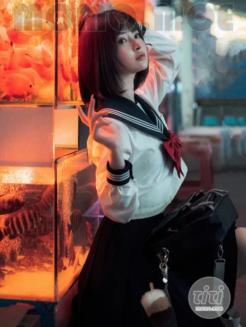 河豚抚子 – NO.11 金鱼JK [25P-351M]-丽丝屋