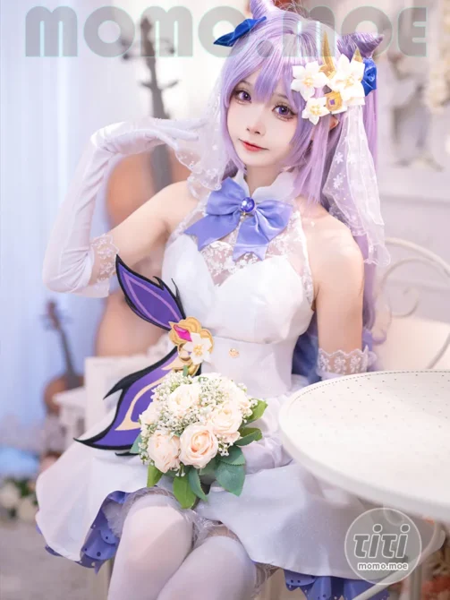 艾西aiwest – NO.002 刻晴花嫁 [40P-543MB]-丽丝屋