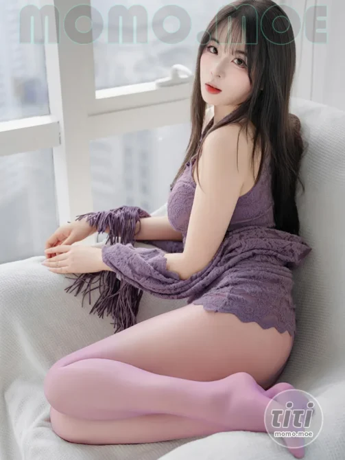 轩萧学姐 – NO.079 紫色旗袍红丝 [74P+1V-499M]-丽丝屋