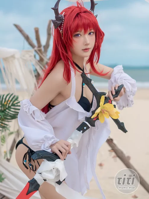 阿包也是兔娘 – NO.060 明日方舟 史尔特尔 [50P-808MB]-丽丝屋