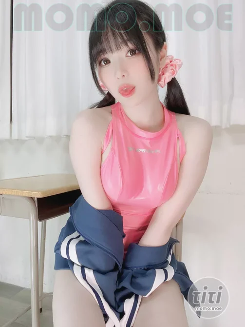 霜月shimo – NO.096 Pink Swimsuit [21P-100M]-丽丝屋