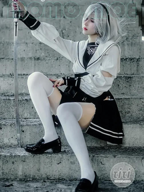 鹿八岁 – NO.067 尼尔 机械纪元 2B废墟 [33P+1V-361MB]-丽丝屋