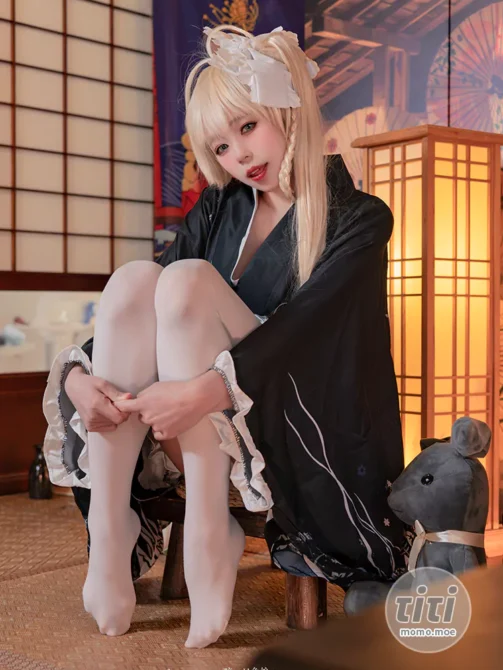 黏黏团子兔 – NO.049 (咬一口兔娘) 6月T3专属特典 穹妹浴衣 [42P-660MB]-丽丝屋