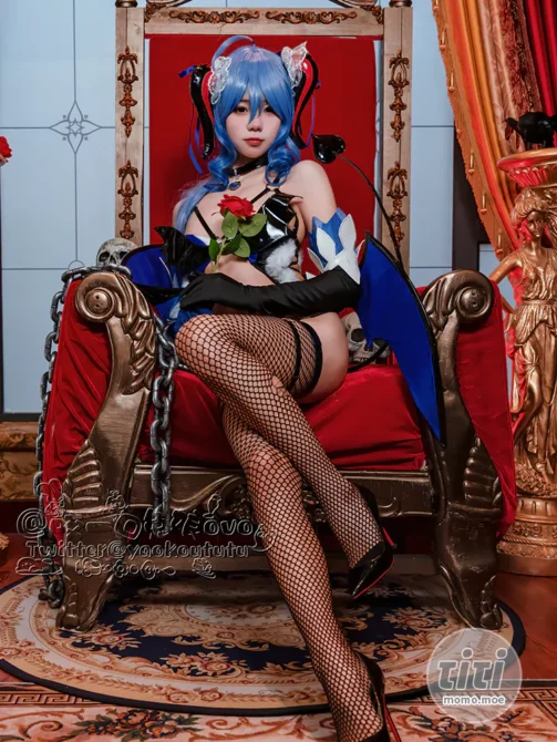 黏黏团子兔 – NO.009 （咬一口兔娘）甘雨魅魔 [40P-725MB]-丽丝屋