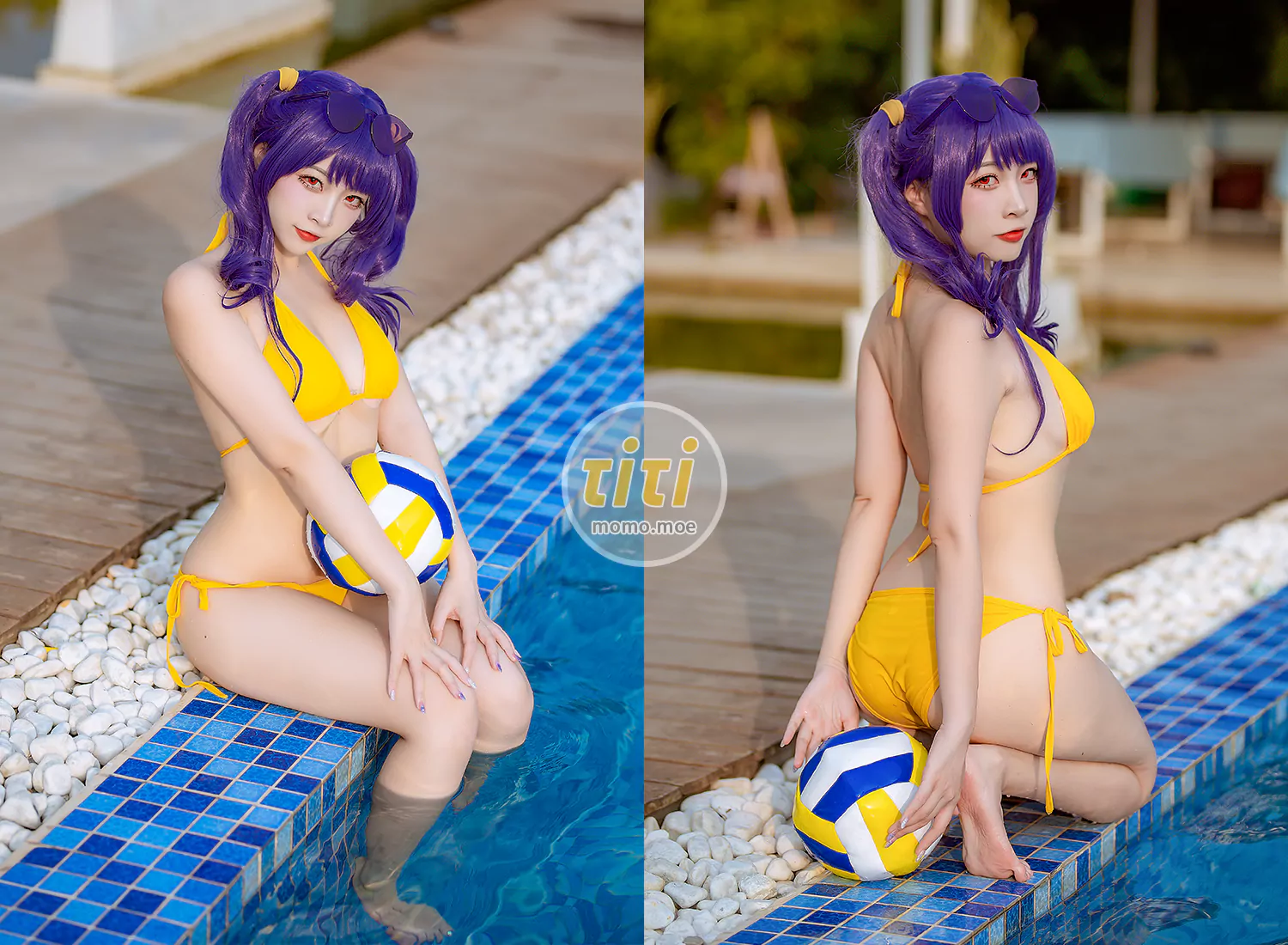 二佐Nisa - NO.134 碧蓝波拉泳装