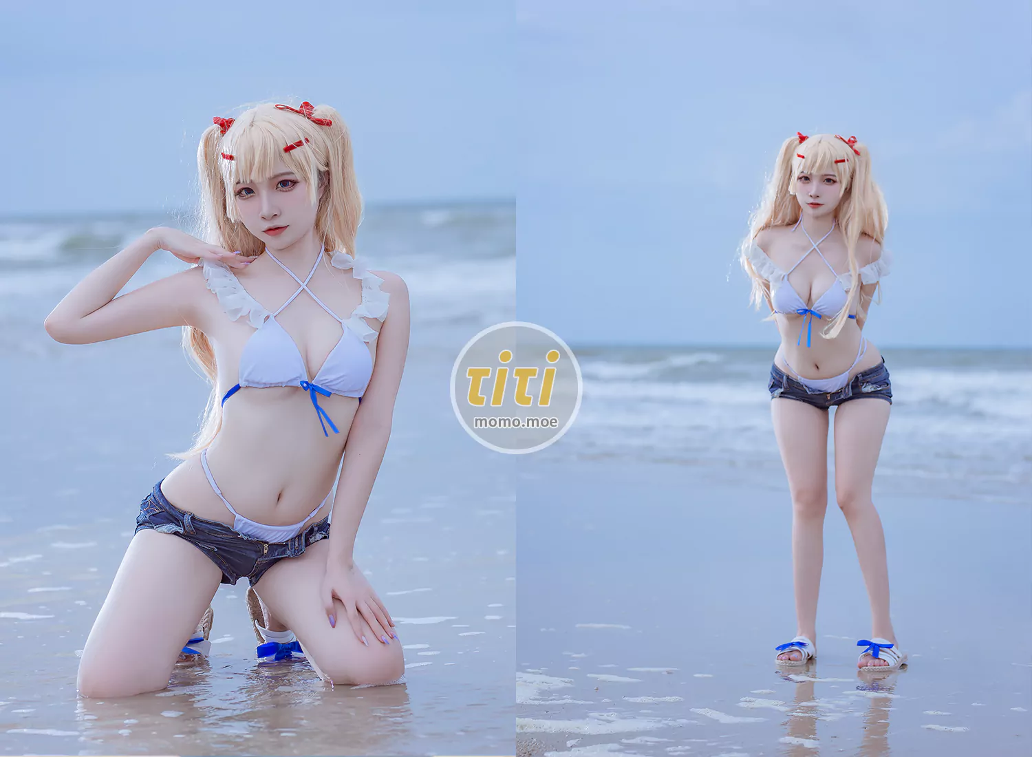 二佐Nisa - NO.136 碧蓝苏塞克斯泳装