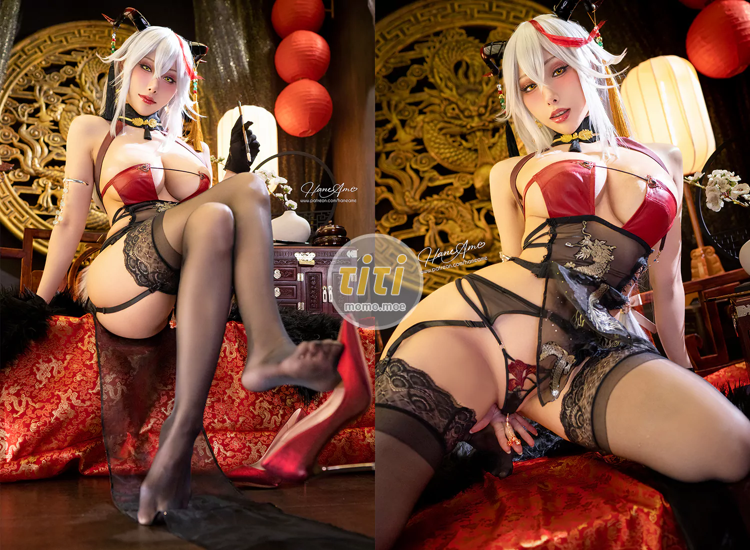 雨波_HaneAme - NO.281 碧蓝航线 埃吉爾旗袍